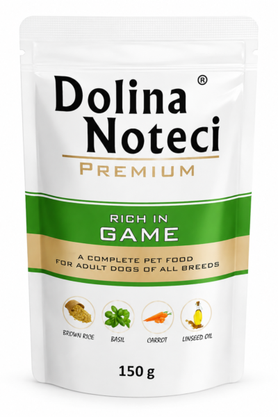 Dolina Noteci Premium Rich in Game – karma dla dorosłych psów wszystkich ras 150 g