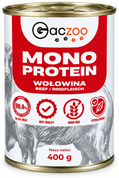 gaczoo monoprotein wołowina