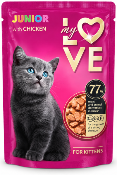 MY LOVE Junior – z kurczakiem w sosie 85 g